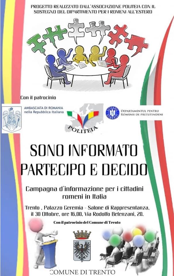 Sono informato decido e partecipo 29-30 ottobre