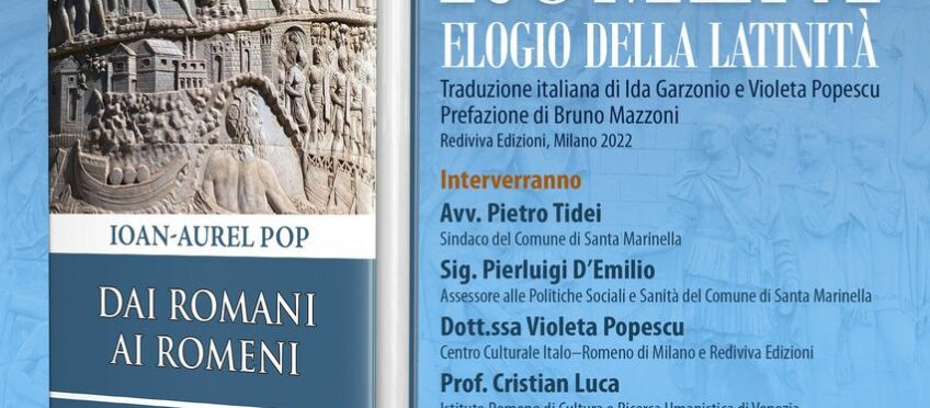 Presentazione del libro “Dai Romani ai Romeni – Elogio alla latinità” Comune di Santa Marienlla