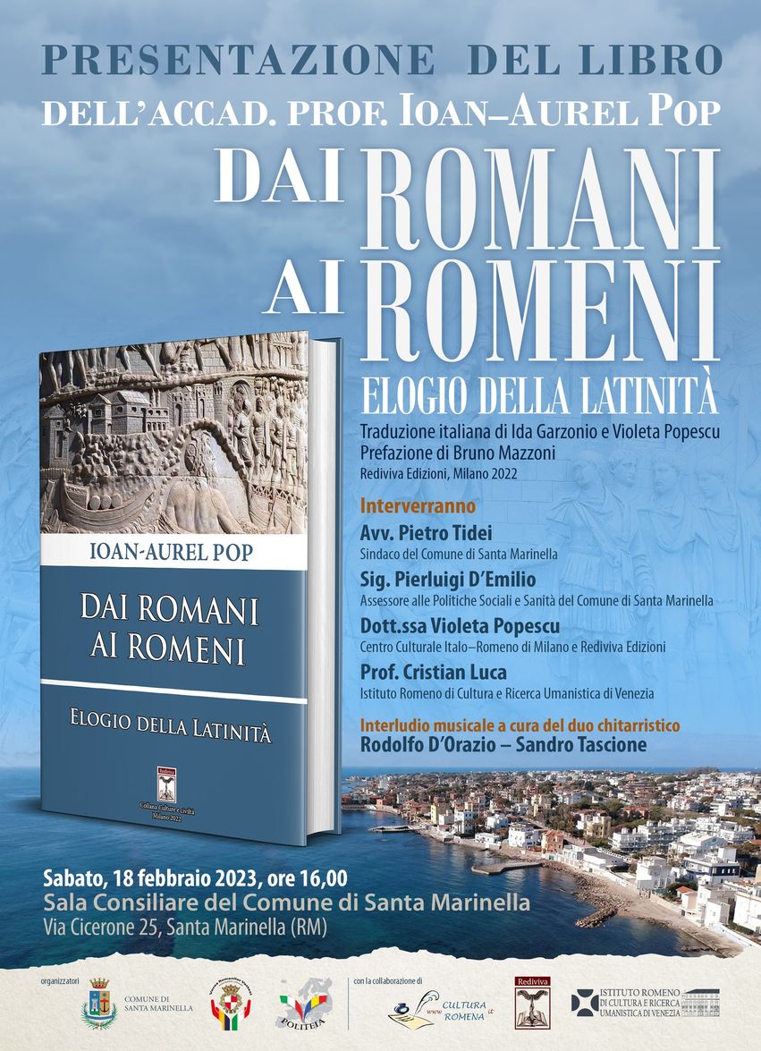 Presentazione del libro “Dai Romani ai Romeni – Elogio alla latinità” Comune di Santa Marienlla
