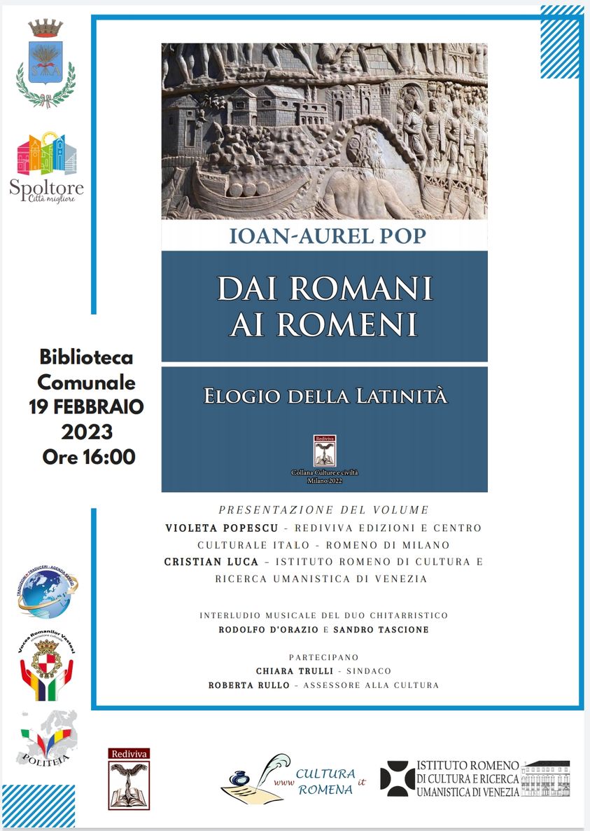 Presentazione del libro “Dai Romani ai Romeni – Elogio alla latinità” Comune di Spoltore